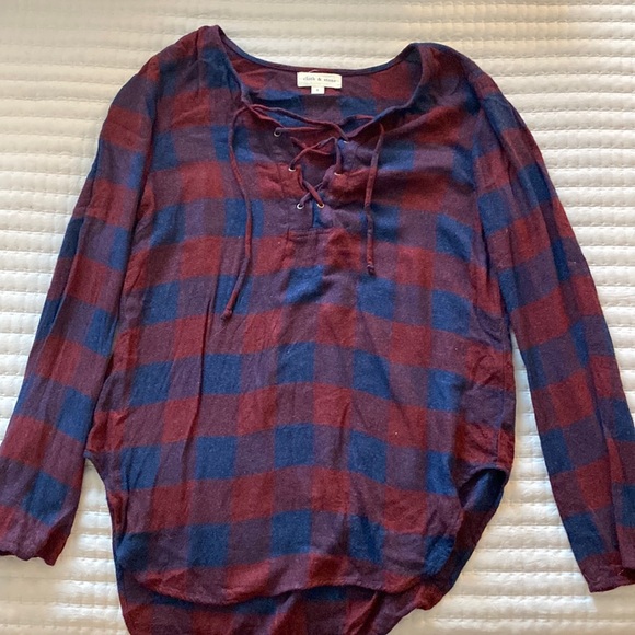 Cloth and Stone lace up long sleeve - Picture 1 of 3